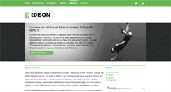 Desktop Screenshot of edisongroup.com